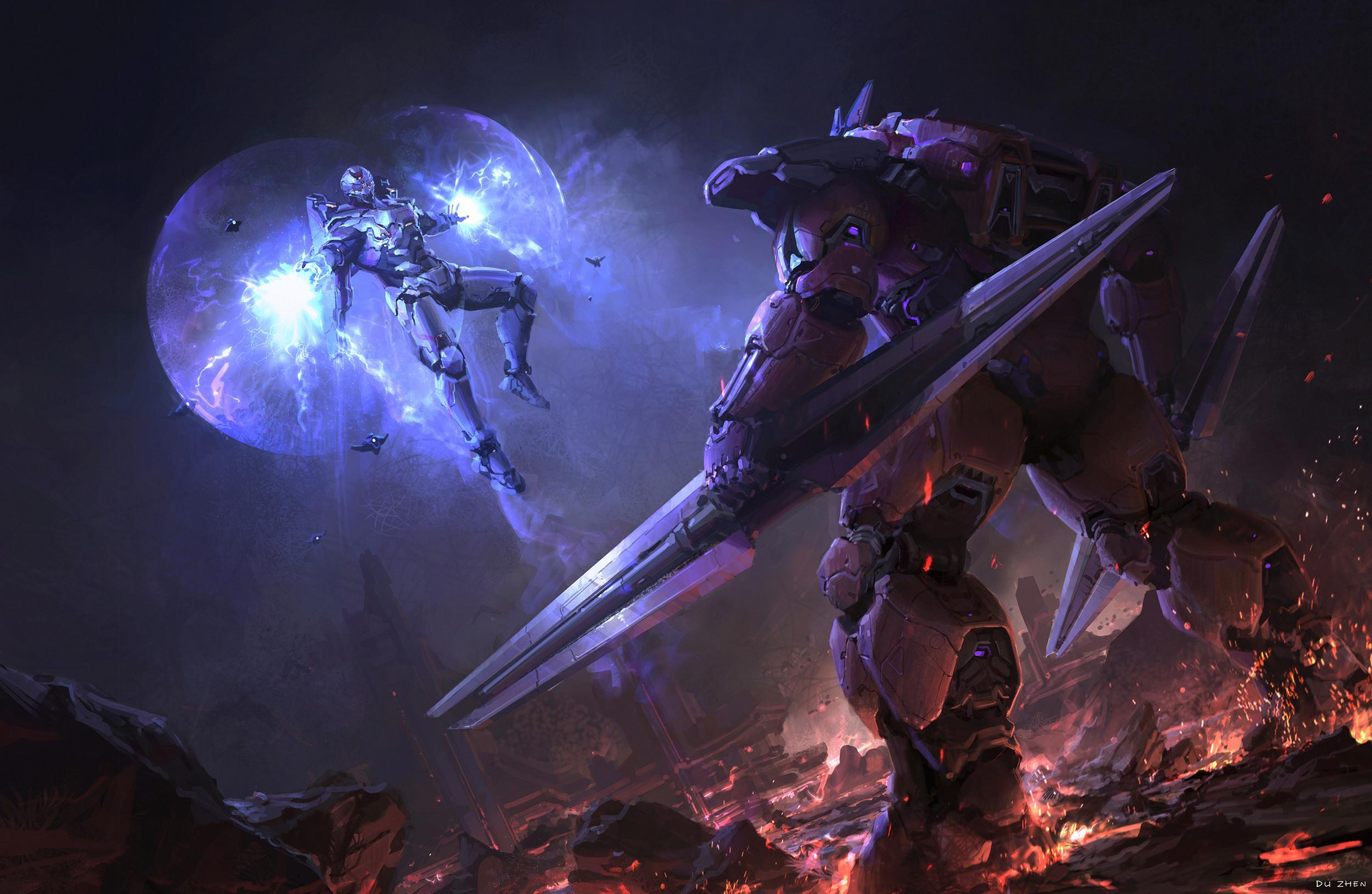 Concept art of Ascendant war machines